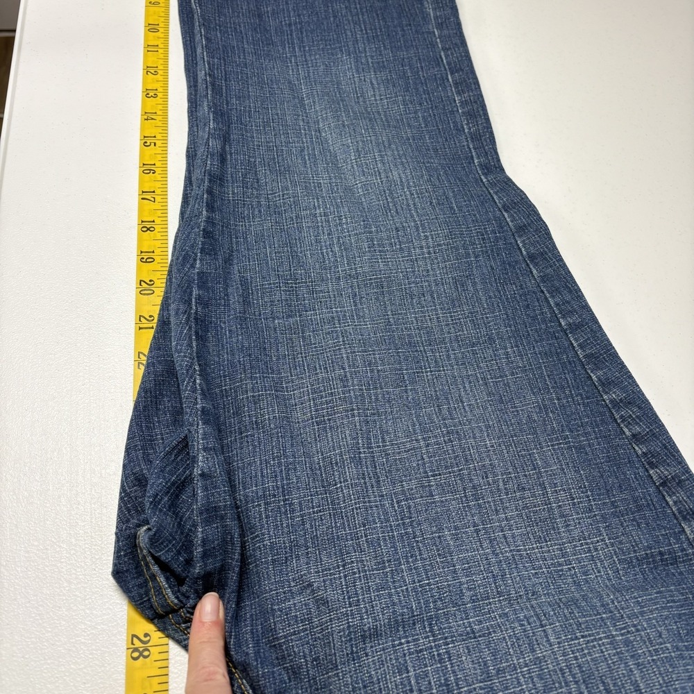 Coldwater Creek Women Straight Leg Jeans Size 12P Blue Denim Embroidered Beaded - Picture 10 of 13